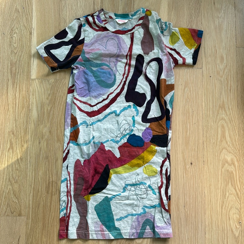 Gorman abstract print tshirt midi dress